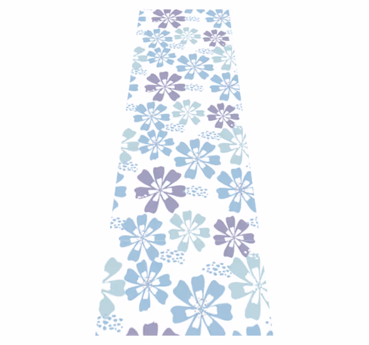 Dywan winylowy do łazienki w pastelowy kwiatowy wzór - TenStickers