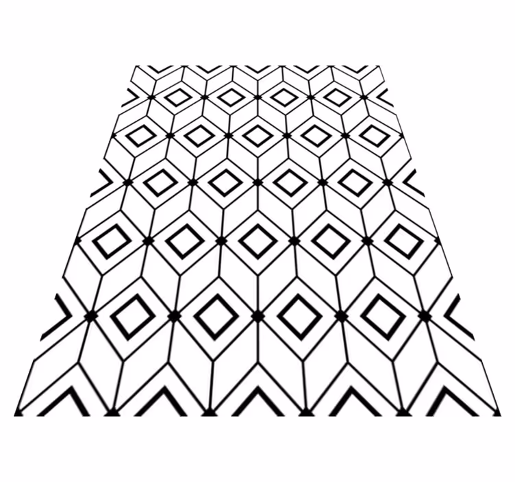 Dywan winylowy wzór geometryczny nowoczesne diamenty - TenStickers