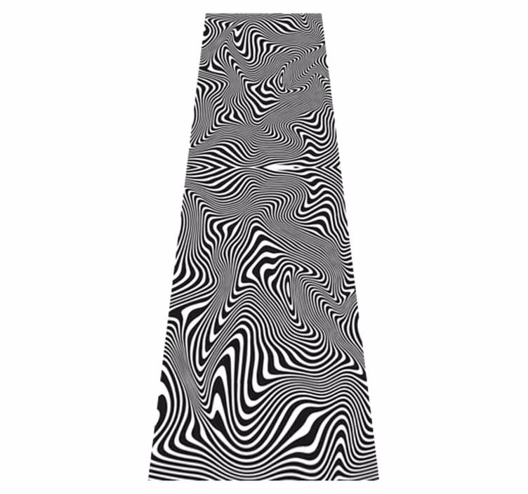 Dywan winylowy do łazienki zebra 3d efekt prysznicowy - TenStickers