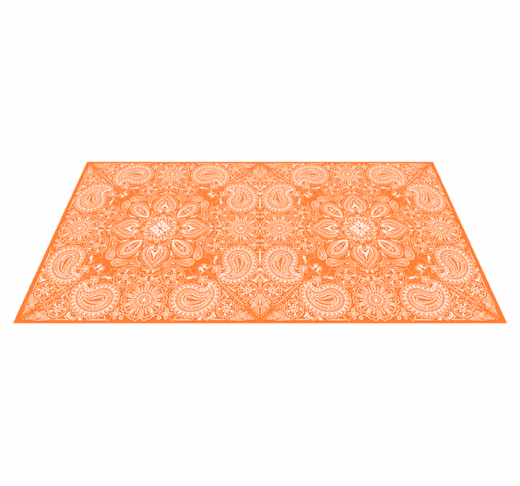 Dywan winylowy do kuchni w wzór paisley - TenStickers