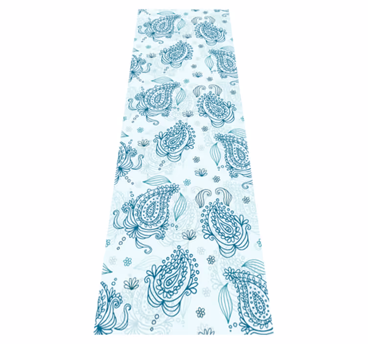 Dywan winylowy do kuchni kwiatowy paisley - TenStickers