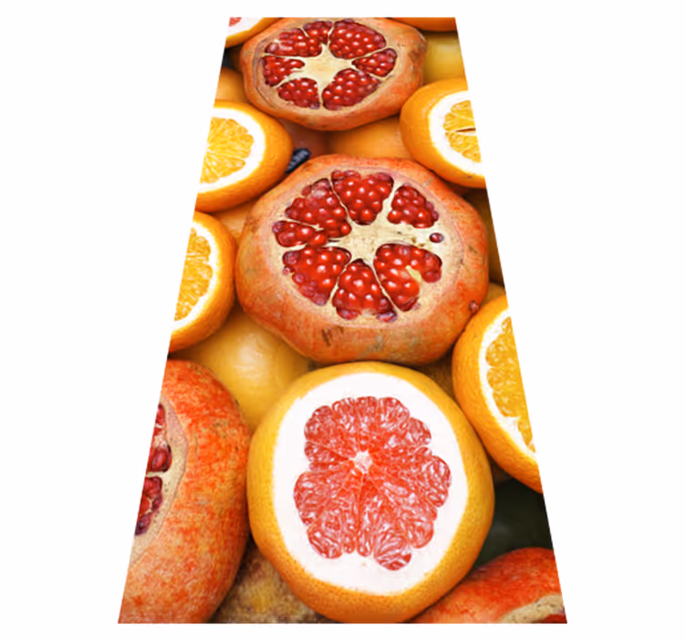 Dywan winylowy do kuchni pokrojone owoce - TenStickers