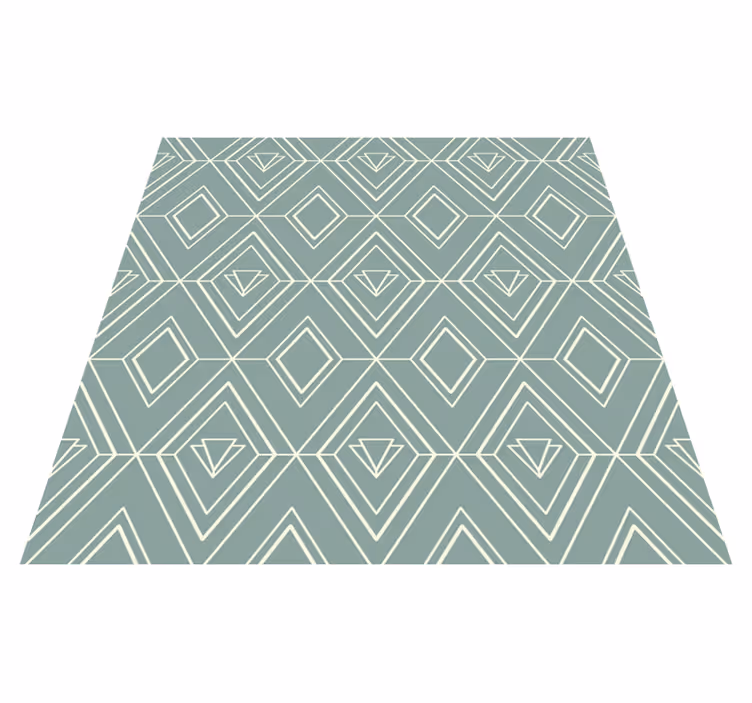 Dywan winylowy do kuchni w geometryczny wzór art deco - TenStickers