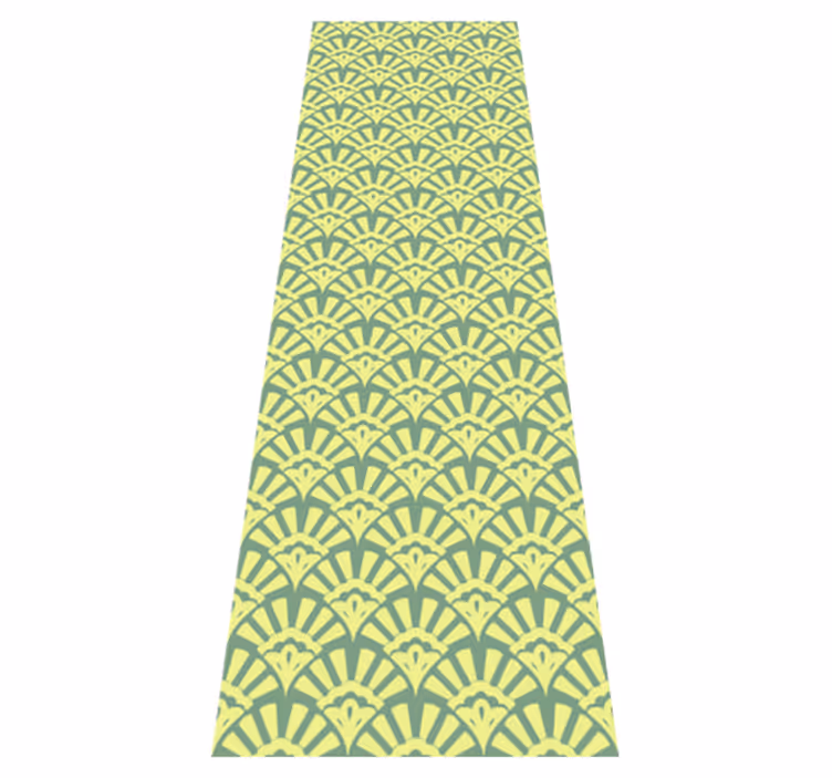 Dywan winylowy do kuchni w kolorze cytrynowym 70s - TenStickers
