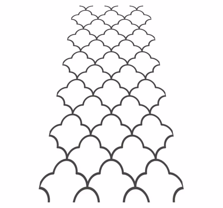 Dywan winylowy do kuchni w geometryczny marokański wzór - TenStickers