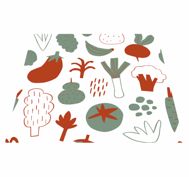Dywan winylowy do kuchni kolorowe warzywa - TenStickers