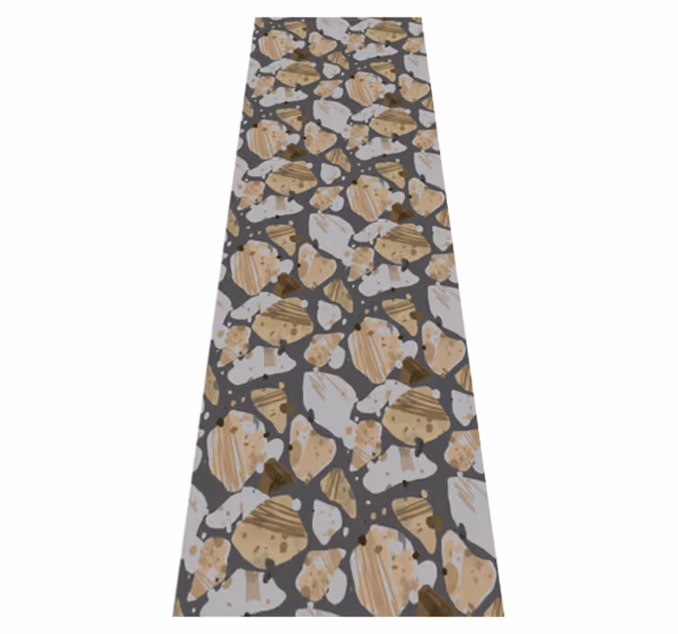 Dywan winylowy do salonu w wzór cementowego terrazzo - TenStickers