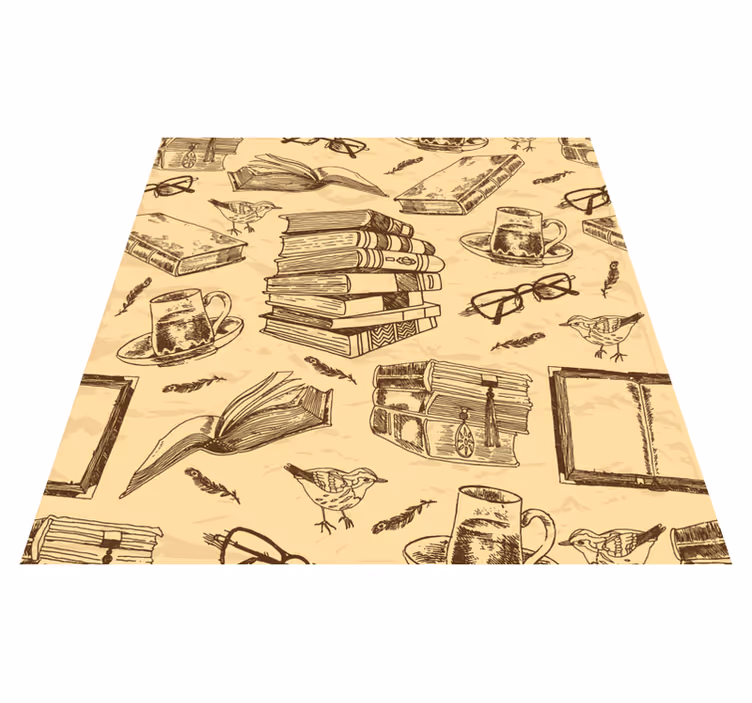 Dywan winylowy do biura stara biblioteka - TenStickers
