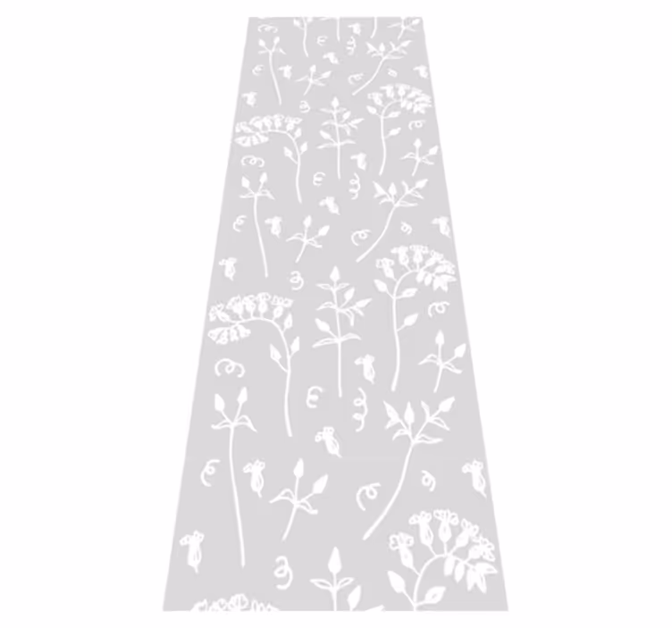 Dywan winylowy do biura kwiaty w rysunku - TenStickers