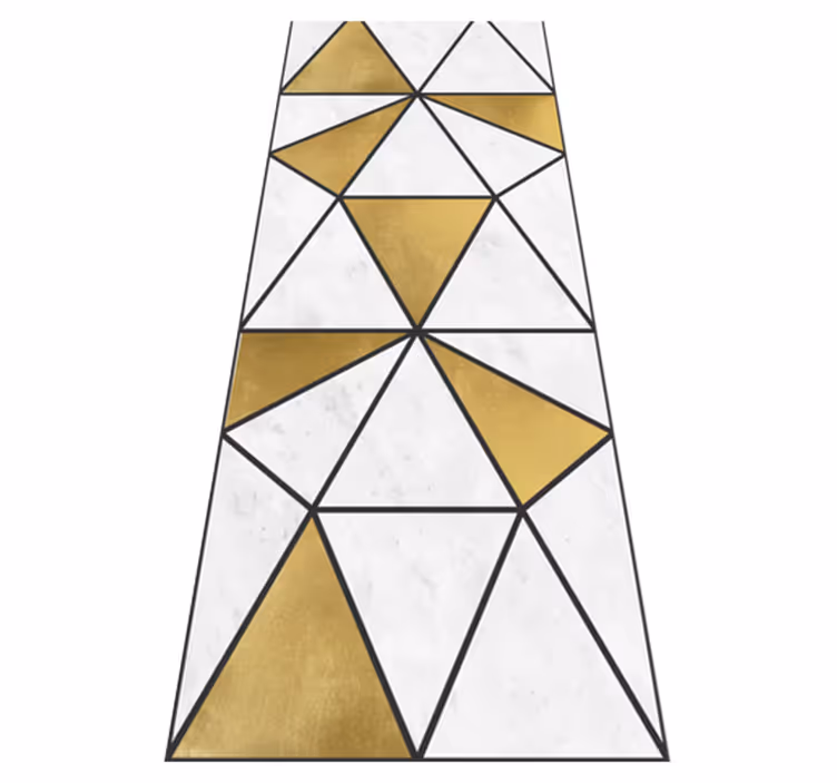 Dywan winylowy do biura efekt marmuru geometrycznego - TenStickers