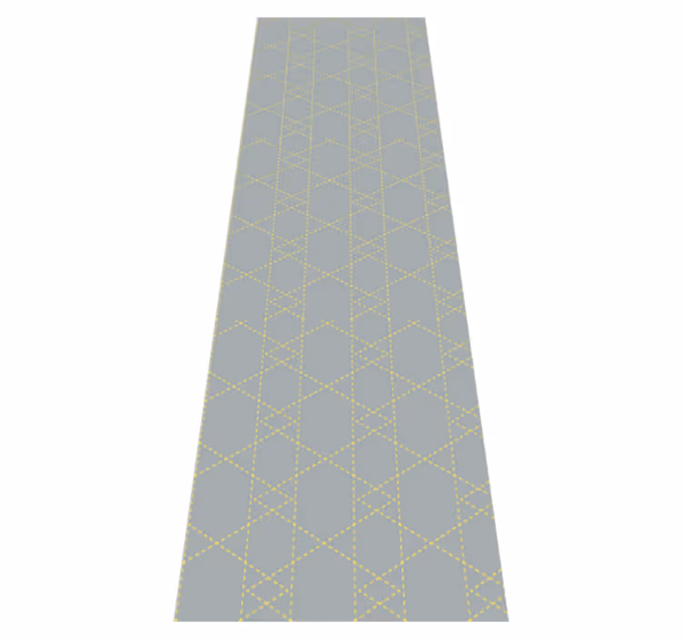 Dywan winylowy do salonu trójkąty origami pantone - TenStickers