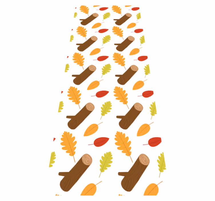Dywan winylowy do salonu wiele kolorowych drzew - TenStickers