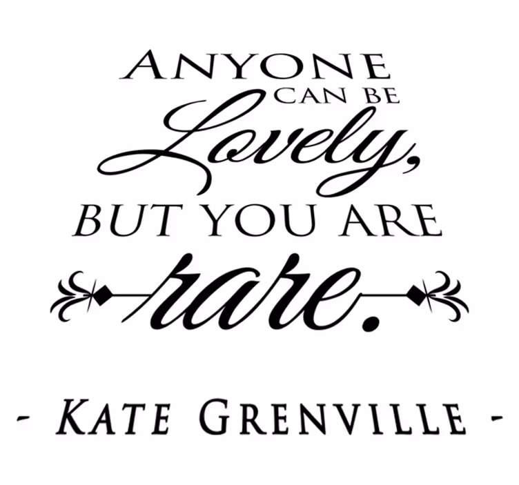 Dywan winylowy do salonu cytat kate grenville - TenStickers