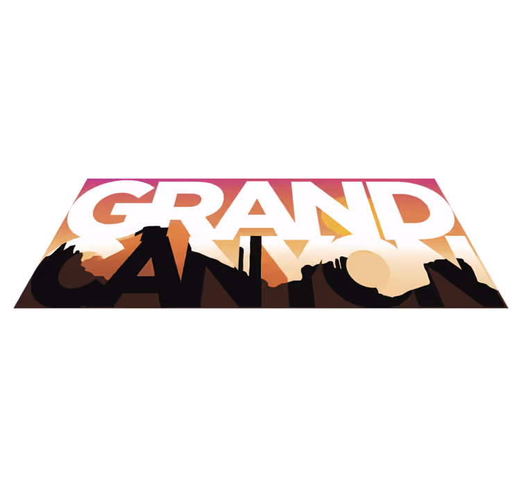 Dywan winylowy do salonu wzgórza grand canyon - TenStickers