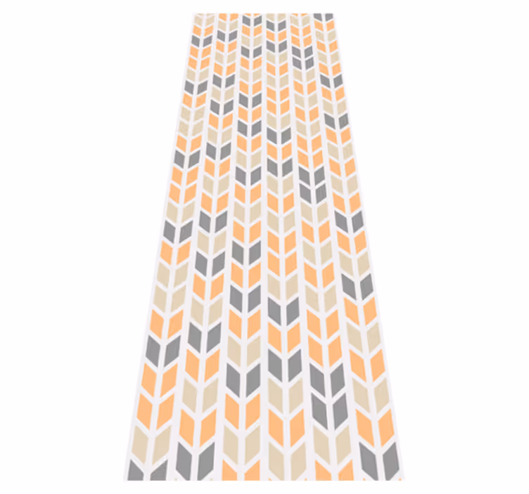 Skandynawski dywan winylowy w geometryczne kwiaty - TenStickers