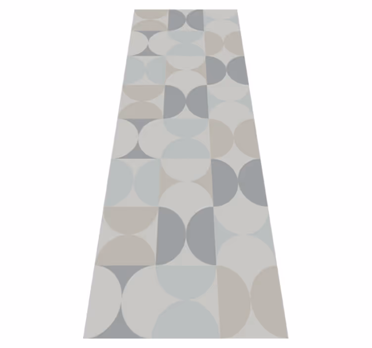 Skandynawski dywan winylowy w pastelowe geometryczne wzory - TenStickers