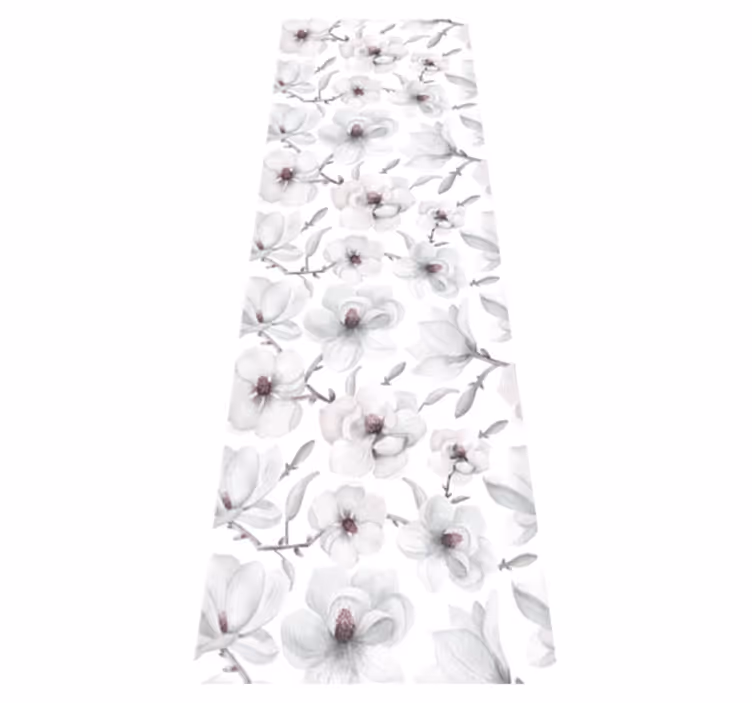 Dywan winylowy natura z elegancką gałązką magnolii - TenStickers