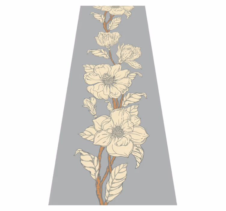 Dywan winylowy natura styl nostalgii magnolii - TenStickers