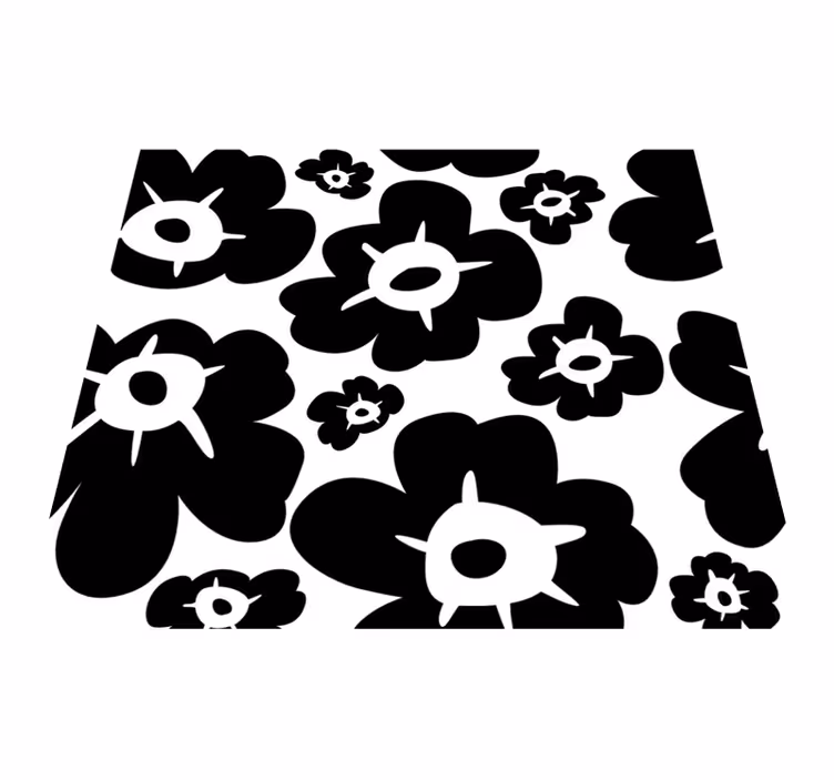 Dywan winylowy natura czarny mak - TenStickers