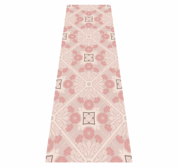 Dywan winylowy retro w pastelowym stylu vintage - TenStickers