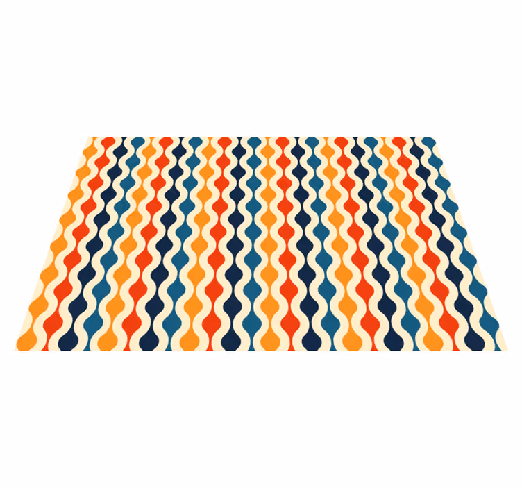 Dywan winylowy retro fala lat 70. - TenStickers