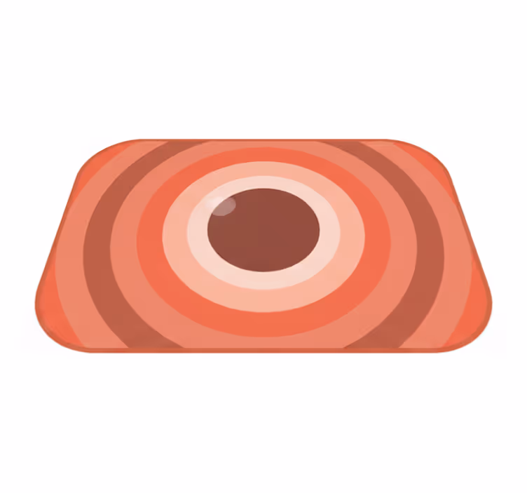 Nowoczesny dywan winylowy w odcieniu terra rosa - TenStickers