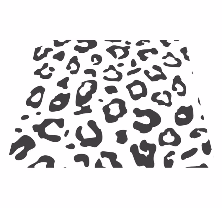 Dywan winylowy zwierzęta lampart czarny - TenStickers