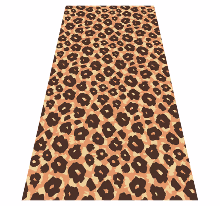 Dywan winylowy zwierzęta imitacja leoparda velvetowa - TenStickers