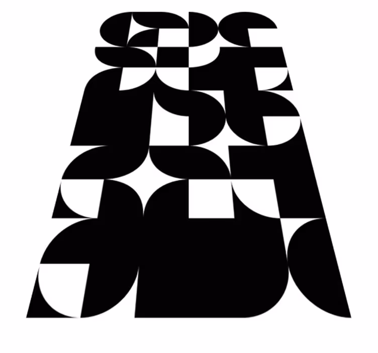 Nowoczesny dywan winylowy z geometrycznym wzorem kół - TenStickers