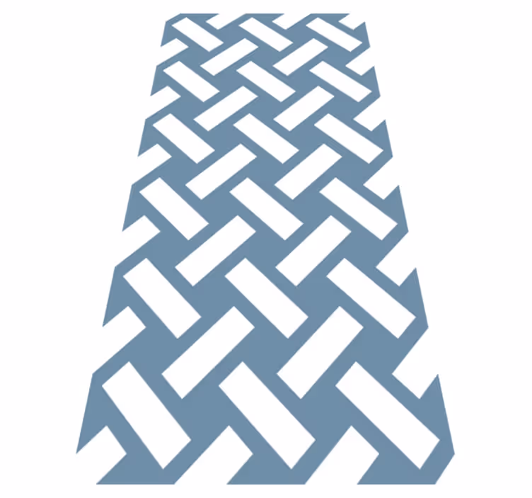 Dywan winylowy tekstura geometryczny niebieski wzór - TenStickers