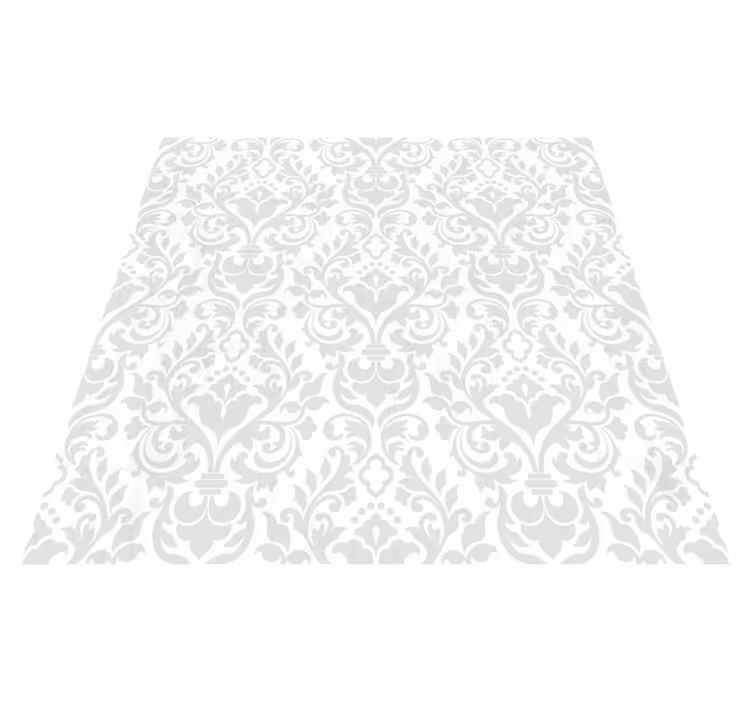 Dywan winylowy retro w stylu grunge damask - TenStickers