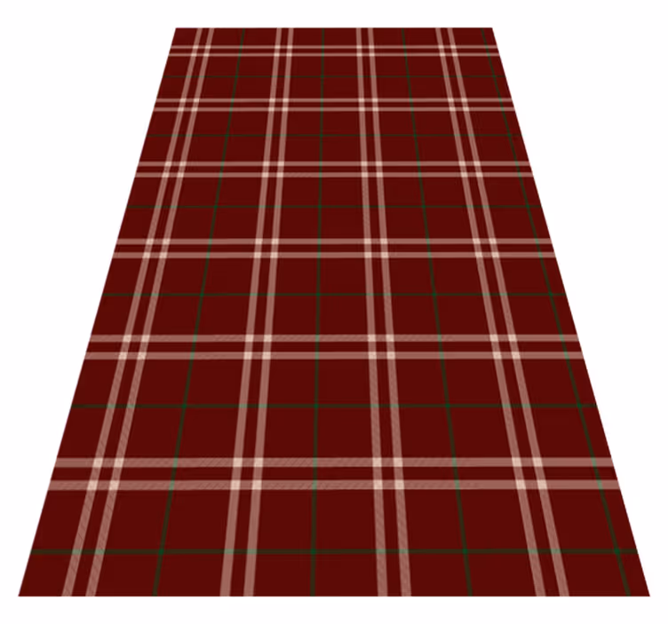 Dywan winylowy retro w kratkę gingham - TenStickers