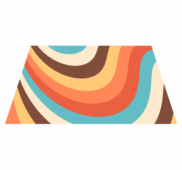Dywan winylowy retro z ręcznie rysowanym tłem - TenStickers