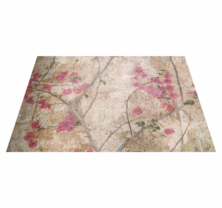 Dywan winylowy retro w stylu vintage z bluszczem - TenStickers