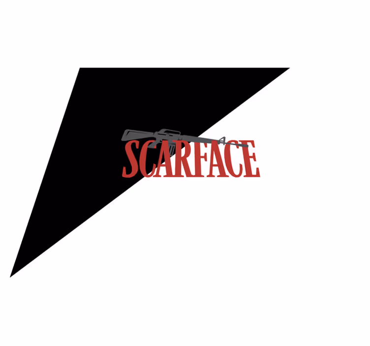 Dywan winylowy napisy scarface z tekstem - TenStickers