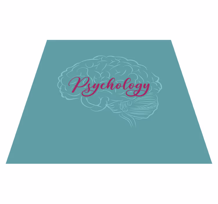 Dywan winylowy napisy mózg psychologii - TenStickers