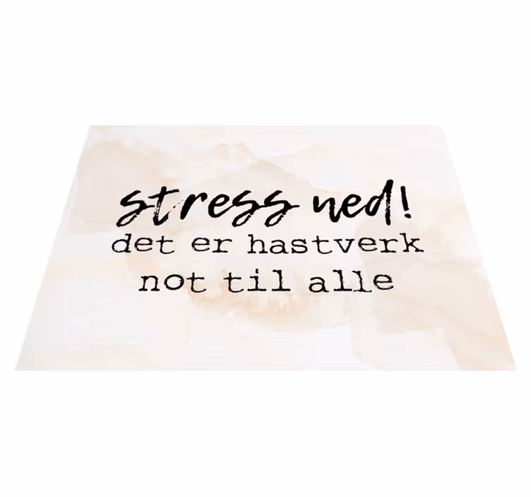 Dywan winylowy napisy wystarczy na spokojnie - TenStickers