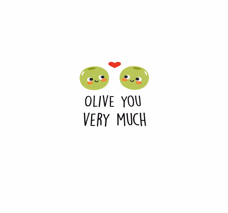 Dywan winylowy napisy zabawny cytat z oliwkami - TenStickers