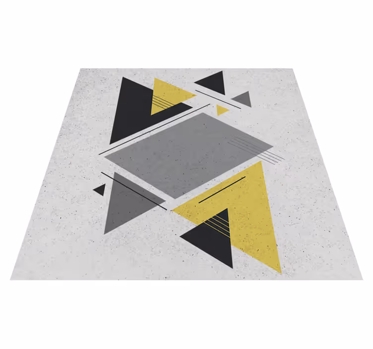 Dywan winylowy wzór geometryczny trójkąty nordyckie - TenStickers