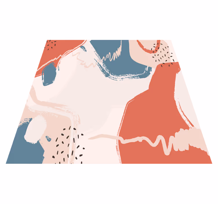 Dywan winylowy wzór geometryczny abstrakcyjne formy - TenStickers