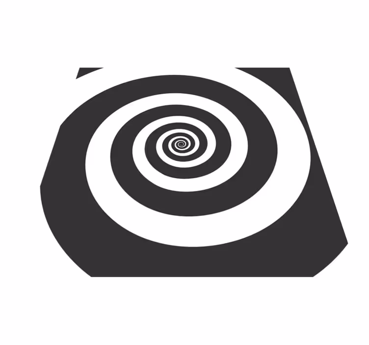 Dywan winylowy wzór geometryczny ruch spiralny - TenStickers