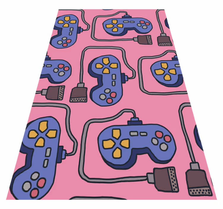 Dywan winylowy z grą w stylu retro kontrolera - TenStickers