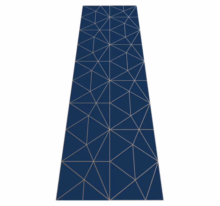 Dywan winylowy do salonu w geometryczne trójkąty - TenStickers