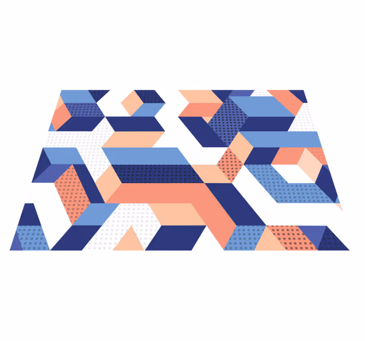 Nowoczesny 3d dywan winylowy - TenStickers