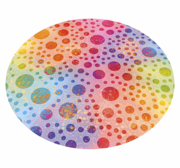 Dywan winylowy festiwal kół Holi - TenStickers