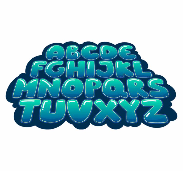 Dywanik winylowy z bajkowymi literami - TenStickers