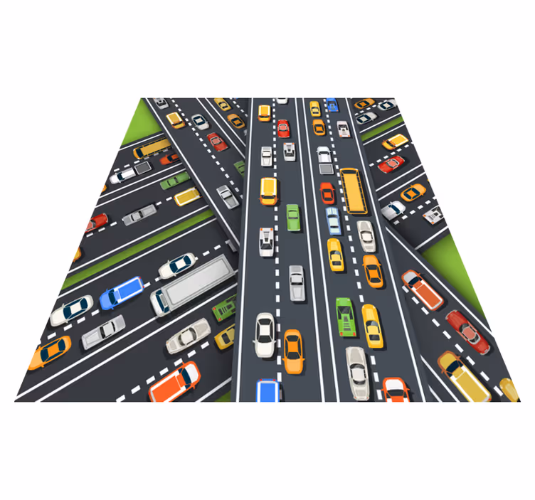 Oryginalny dywanik winylowy autostrada - TenStickers