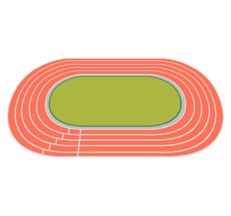 Dywan winylowy bieżnia lekkoatletyczna - TenStickers