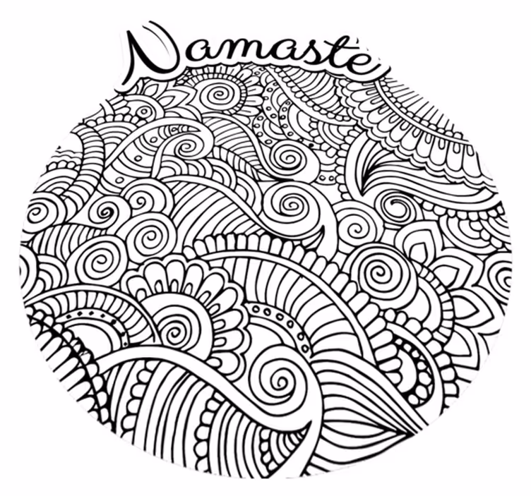 Dywan winylowy mandala namaste - TenStickers