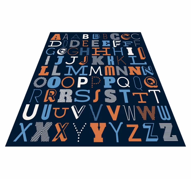 Kolorowa mata winylowa abecadło - TenStickers